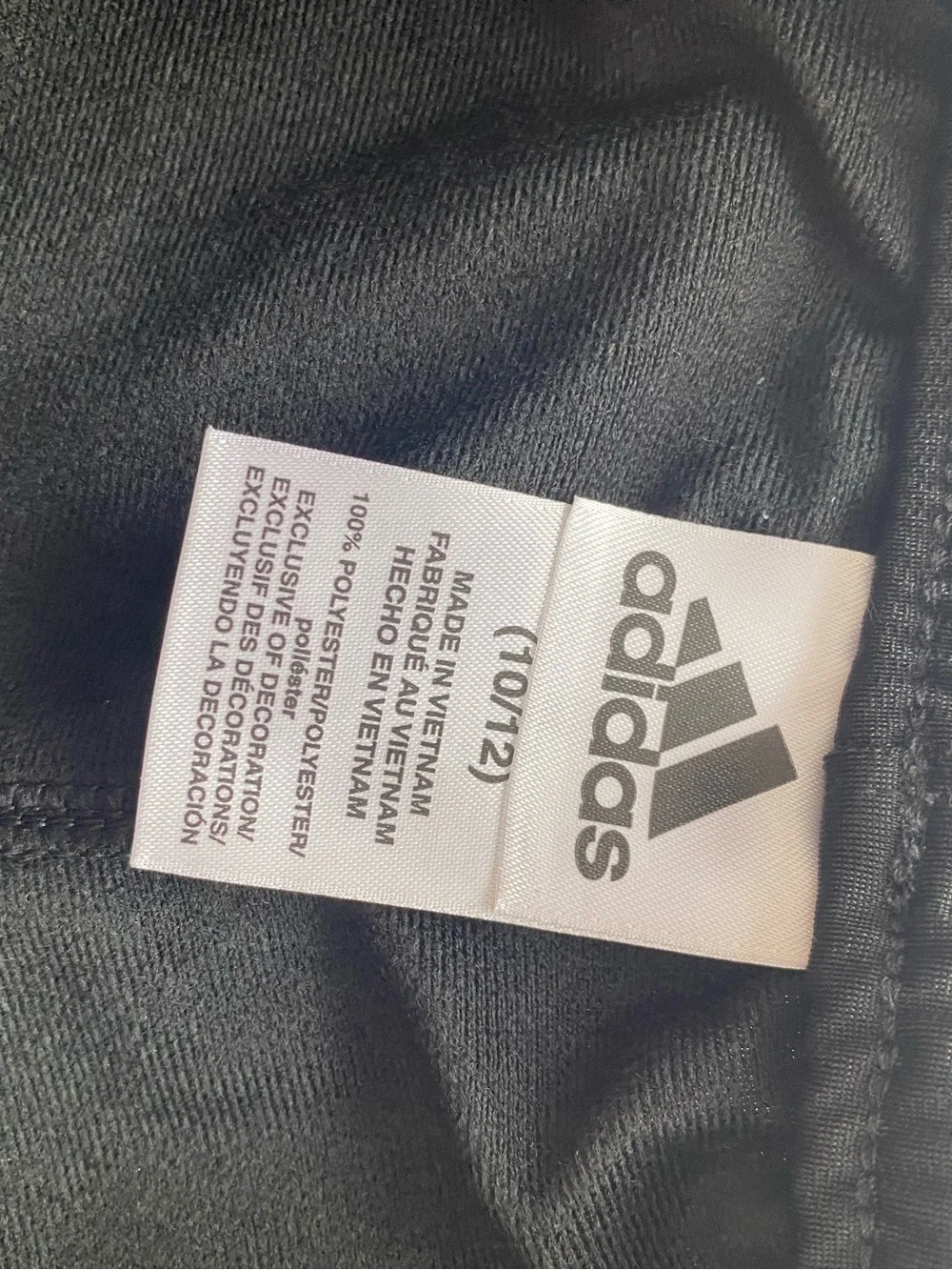 adidas Black Sweatpants with Pink Stripes